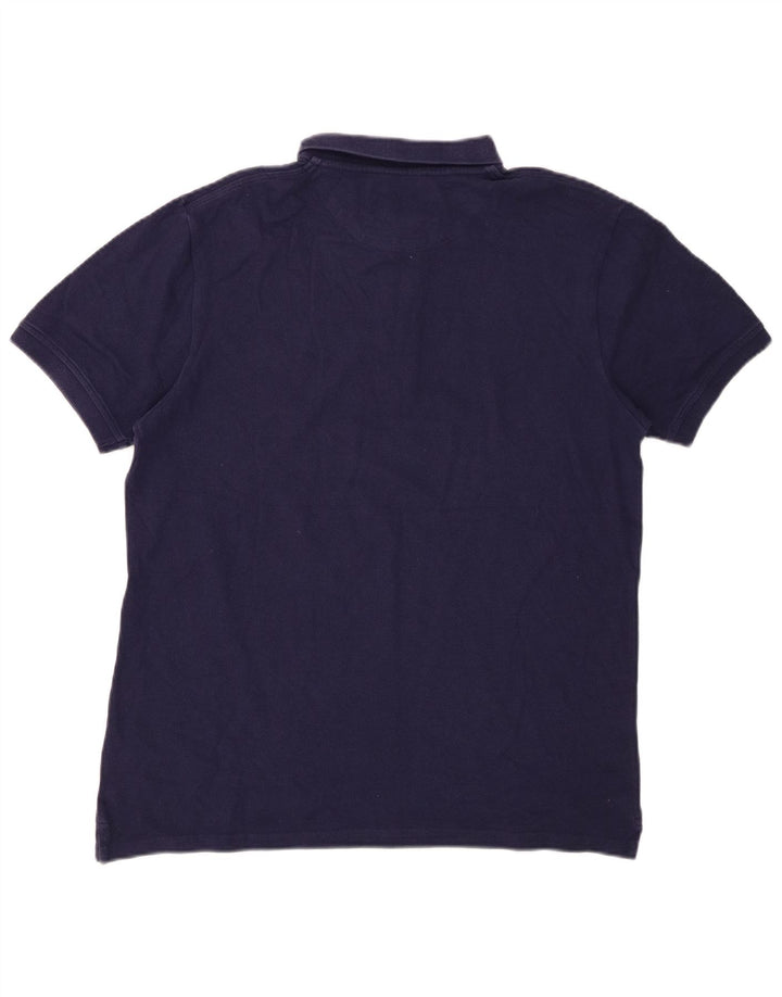 Tricou polo LYLE & SCOTT pentru bărbați, bumbac mediu bleumarin