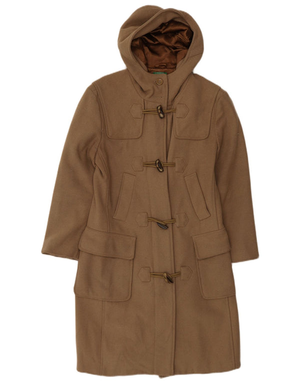 Duffle Coat pentru femei Benetton UK 10 Mic Bej