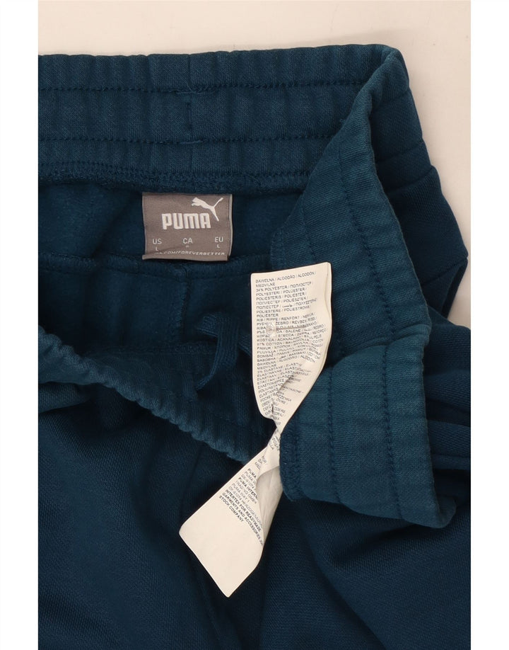Pantaloni de trening Puma pentru bărbați Joggeri mari, albastru, bumbac