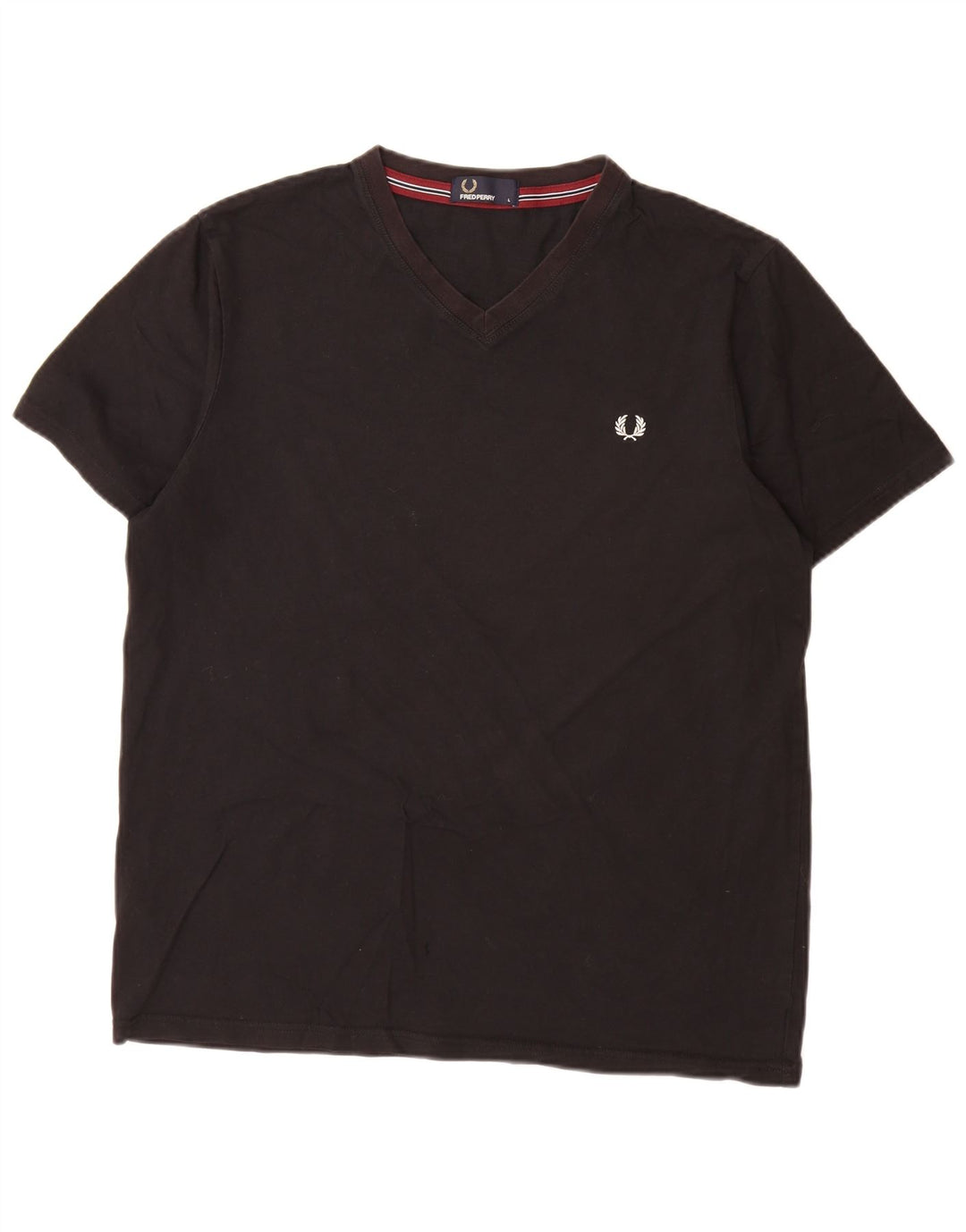 Tricou Fred Perry pentru bărbați Top mare din bumbac negru