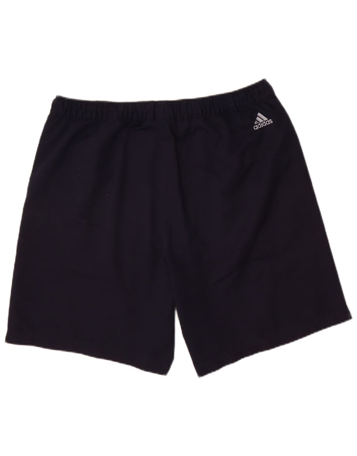 Pantaloni scurți sport grafic Adidas pentru bărbați, mari, albastru, poliester