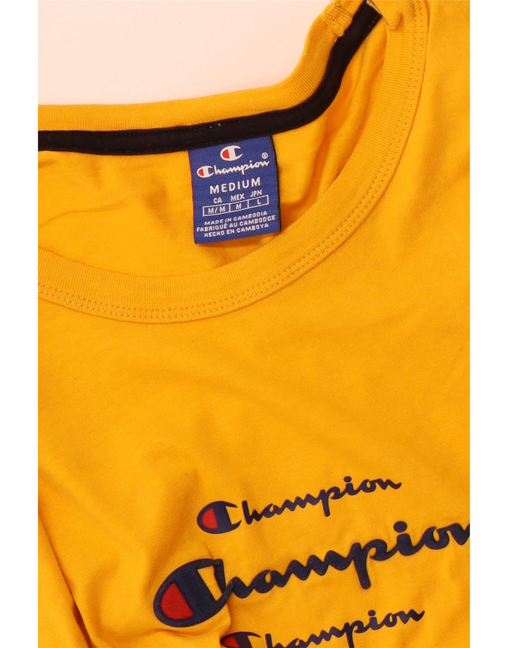 Tricou grafic pentru bărbați CHAMPION Top Mediu Galben