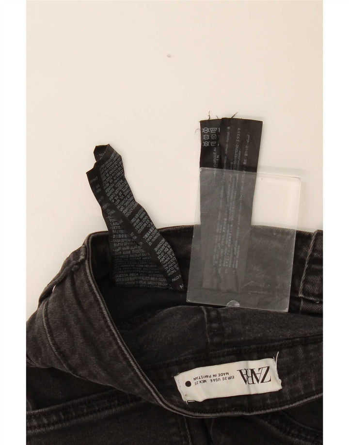 Blugi evazați pentru femei Zara EU 38 Mici W28 L31 Bumbac negru