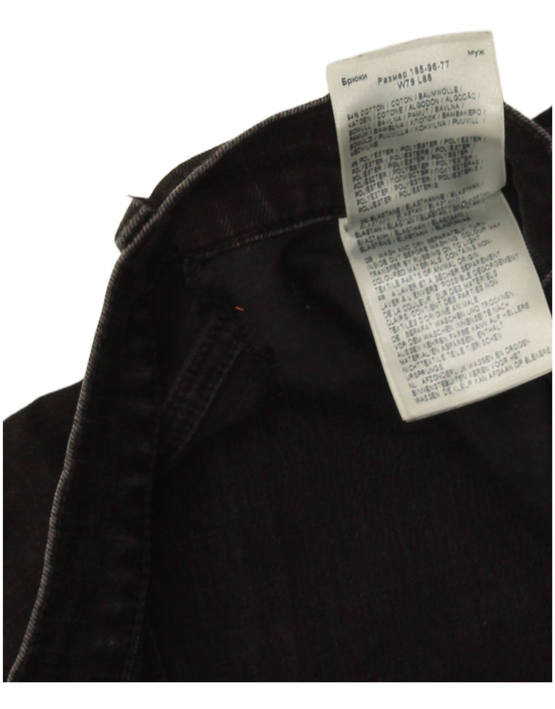 Blugi Lee Luke Slim pentru bărbați W31 L31 bumbac negru