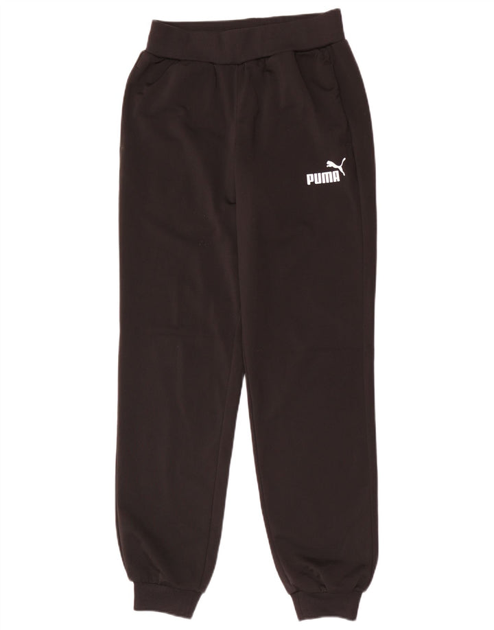 Puma Băieți Pantaloni Trening Pantaloni Joggeri 13-14 Ani Poliester Negru