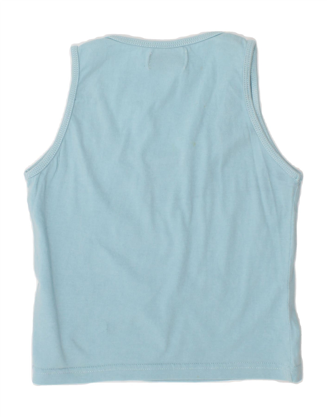 KAPPA Girls Vest Top 7-8 Years Medium Blue Cotton Vintage Kappa and Second-Hand Kappa from Messina Hembry 