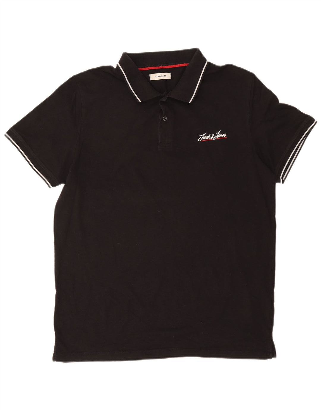 Tricou polo Jack & Jones pentru bărbați XL, bumbac negru