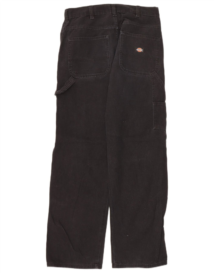Pantaloni cargo dritti pentru bărbați Dickies W30 L32 bumbac negru