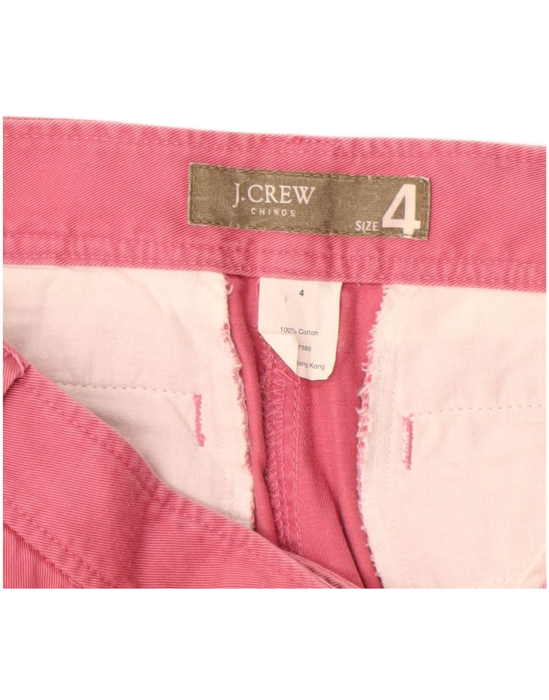 Pantaloni chino drepti pentru femei J. CREW US 4 Small W28 L26 Bumbac roz