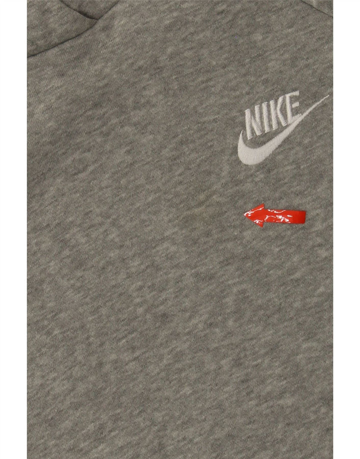 NIKE Womens Hoodie Jumper UK 14 Medium Grey Cotton Vintage Nike and Second-Hand Nike from Messina Hembry 