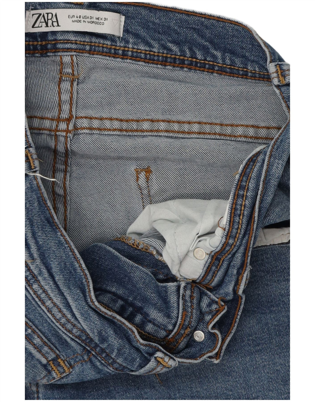 Blugi slim pentru bărbați Zara EU 40 Medium L31 L30 Bumbac albastru