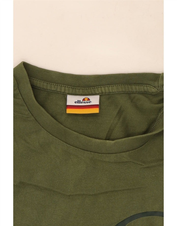 Tricou grafic pentru bărbați Ellesse Top verde mediu