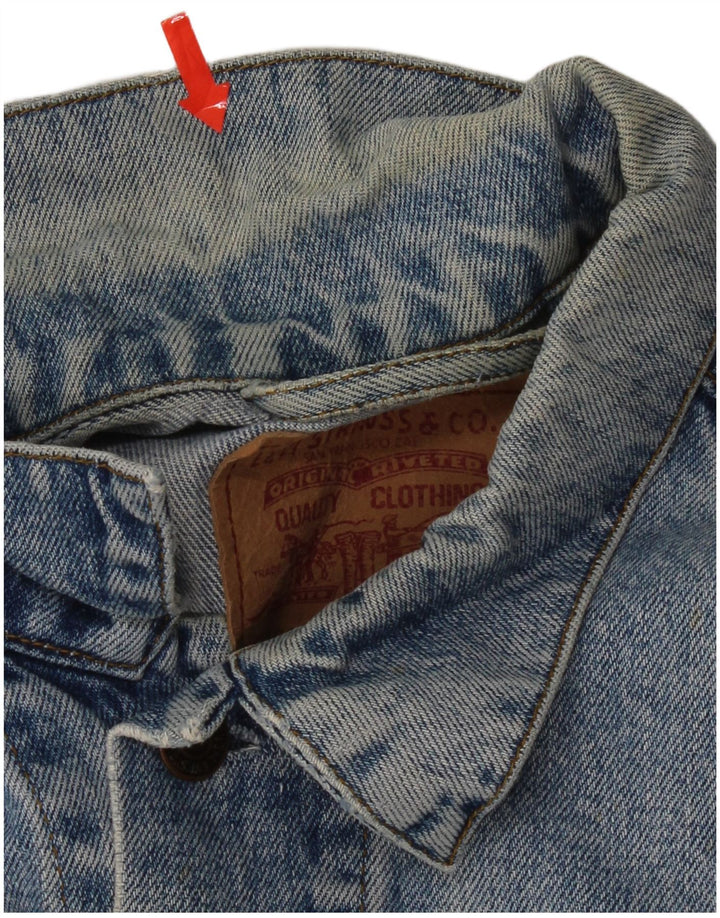 Jachetă de blugi pentru bărbați Levi's UK 38, bumbac albastru mediu