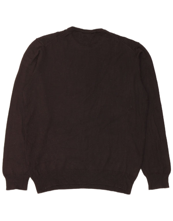 Pulover K-Way pentru bărbați, cu gât crew, 2XL, acrilic negru