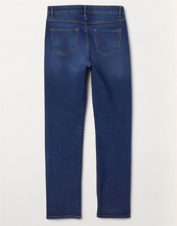 Blugi drepti pentru femei Marks & Spencer UK 10 Mici W27 L30 Bumbac bleumarin