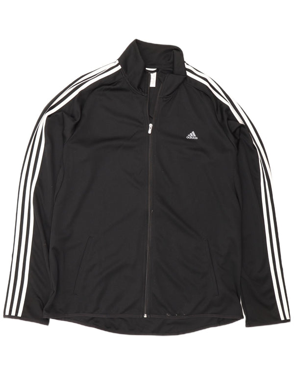Jachetă pentru trening Adidas Climalite pentru bărbați, 2XL, poliester negru