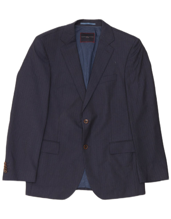 Jachetă blazer croită pentru bărbați Tommy Hilfiger IT 50, mare, bleumarin, cu dungi