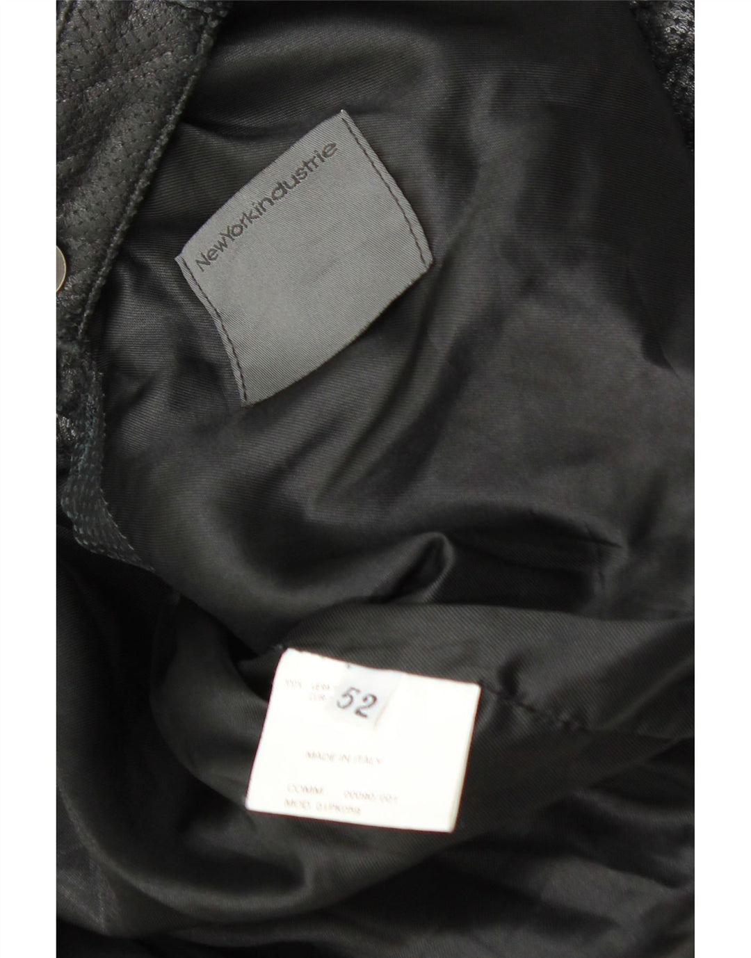 Geacă din piele vintage pentru bărbați IT 52 XL din piele neagră