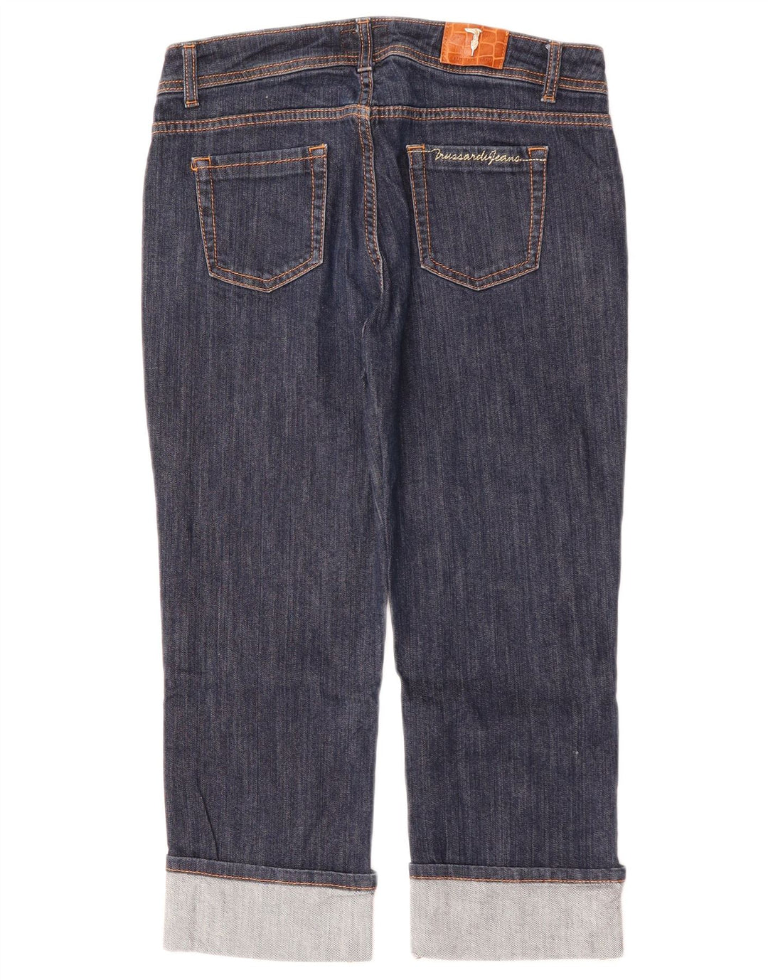 Blugi Capri TRUSSARDI pentru femei W29 L22 Bumbac bleumarin