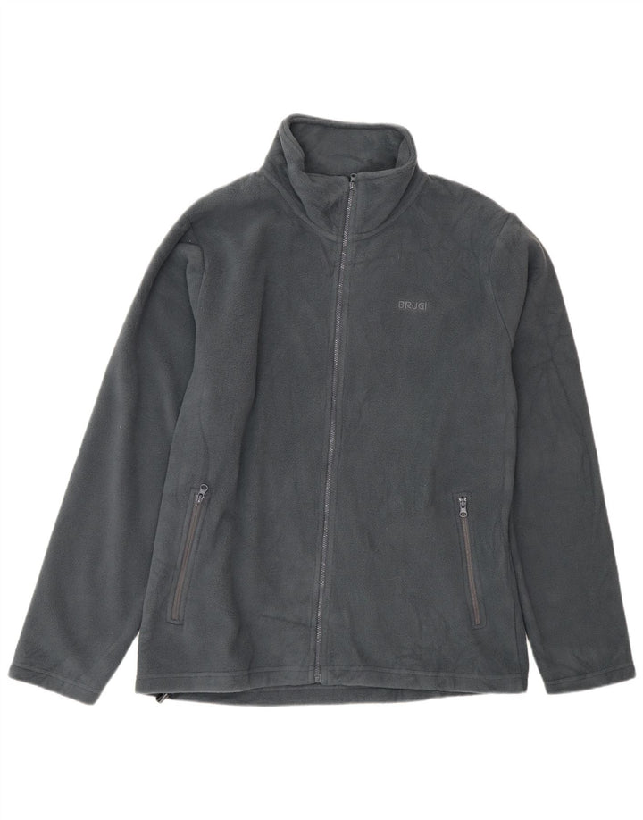 Jachetă fleece pentru bărbați Brugi UK 40, mare, gri, poliester
