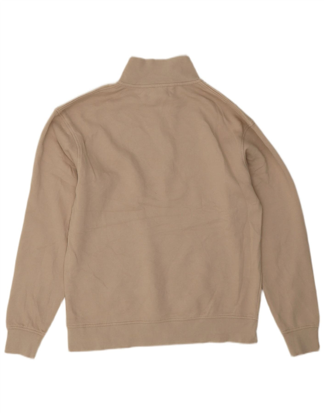 Pulover pentru bărbați Jack & Jones, cu grafic, cu fermoar, bumbac, bej mediu
