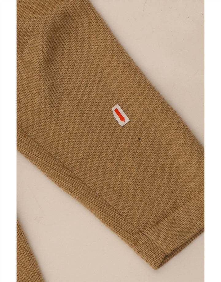 LUISA SPAGNOLI Pulover cardigan pentru femei UK 14 Lână mare bej