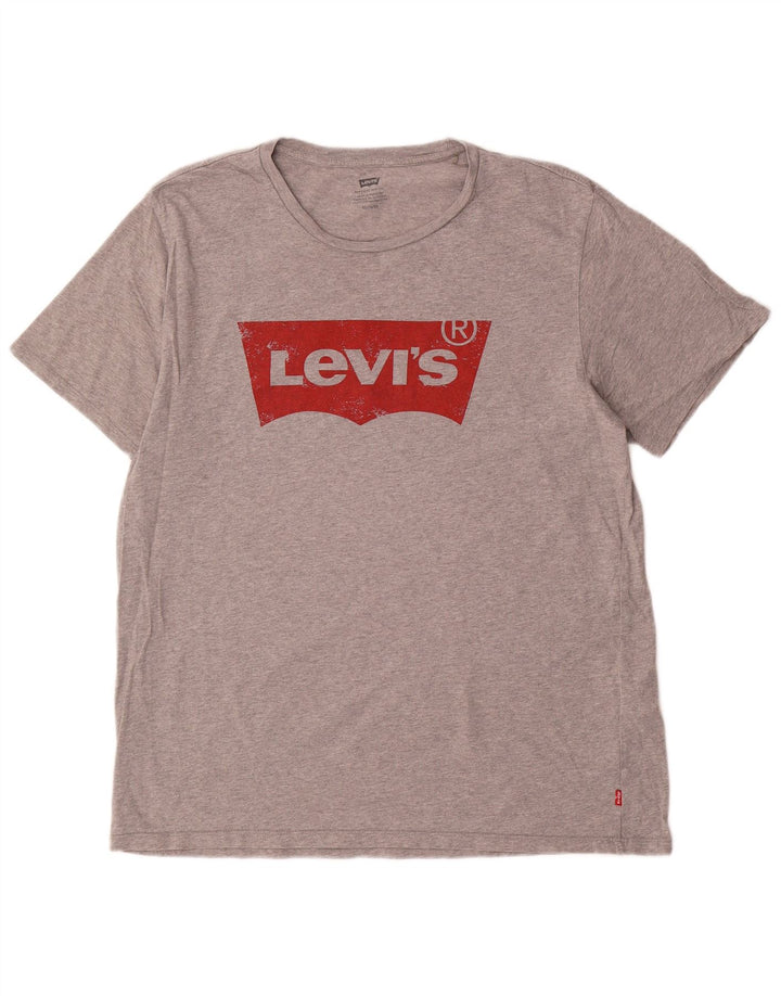Tricou grafic pentru bărbați Levi's Top XL bumbac gri