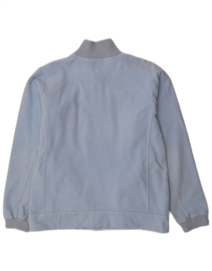 Pulover din lână pentru femei Champion, cu fermoar și gât, UK 16, mare, albastru, poliester