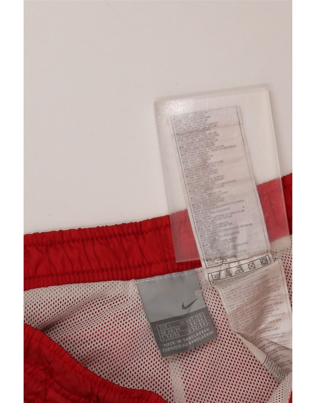 Pantaloni de trening NIKE pentru bărbați, nailon roșu mare