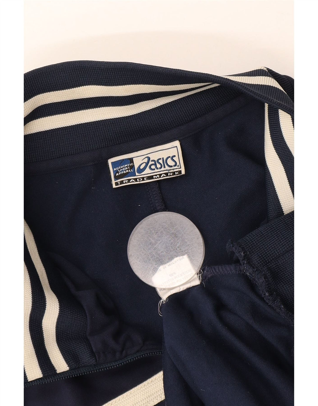 Jachetă de trening pentru bărbați ASICS, XL, albastru bleumarin, poliester color bloc