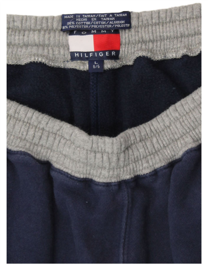 Pantaloni de trening grafic pentru bărbați Tommy Hilfiger Pantaloni de jogging mari bleumarin