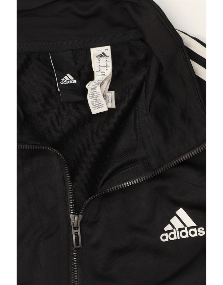 Jachetă de trening pentru bărbați ADIDAS, poliester mediu negru