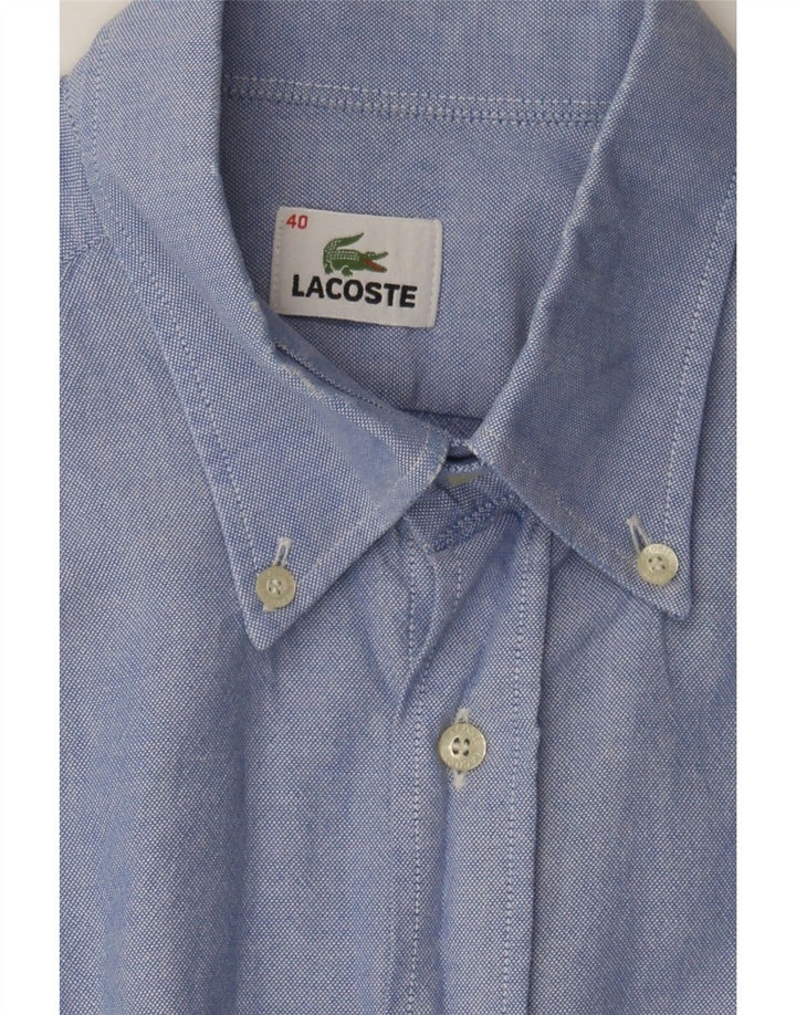 LACOSTE Mens Shirt Size 40 Medium Blue Vintage Lacoste and Second-Hand Lacoste from Messina Hembry 