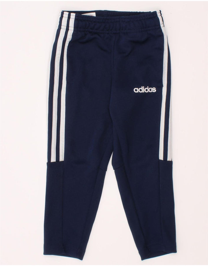 Pantaloni de trening Adidas Climalite pentru baieti 2-3 ani poliester bleumarin