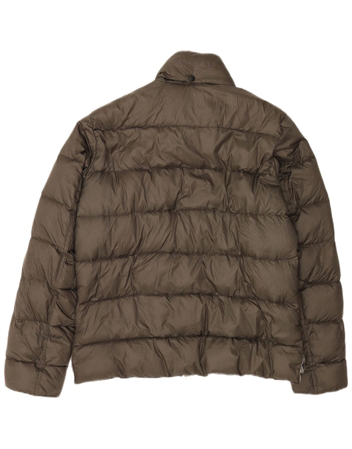 Jachetă căptușită pentru bărbați Woolrich UK 40 Large Kaki Nylon Classic