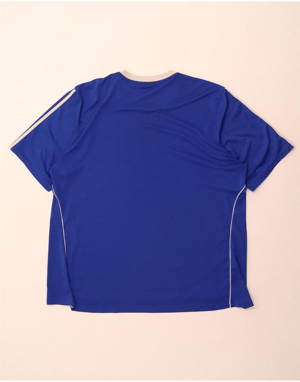 Tricou Adidas Climalite pentru bărbați Top 3XL poliester albastru