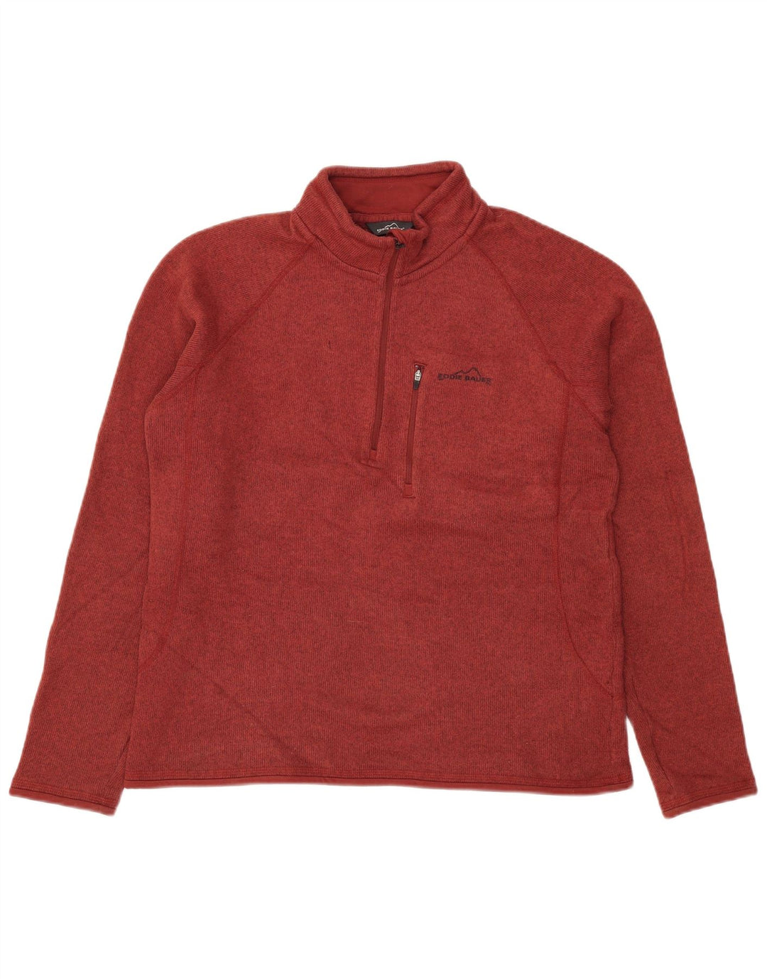 Hanorac pentru bărbați Eddie Bauer, cu fermoar, cu decolteu, Jumper Medium Burgundy Flecked