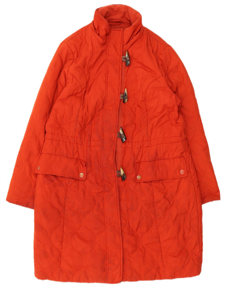 Marks & Spencer Per Una Duffle Windbreaker Coat pentru femei UK 16 mare portocaliu