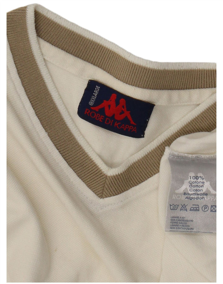 Tricou Bărbați Kappa Top 2XL Bumbac Alb
