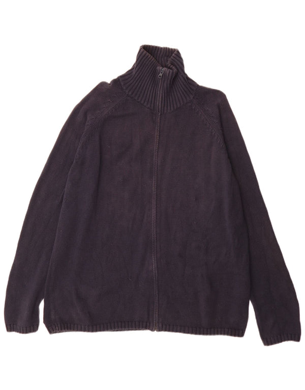 Pulover cardigan pentru bărbați Zara XL Bumbac bleumarin