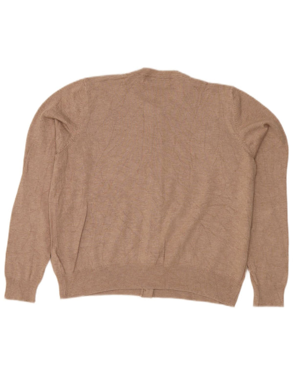MARKS & SPENCER Pulover cardigan crop pentru femei UK 18 XL Bej viscoză