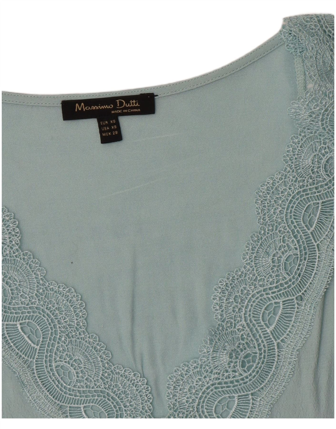 Bluză fără mâneci Massimo Dutti pentru femei UK 6 XS Albastru