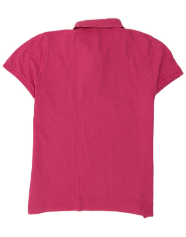 Polo slim pentru femei Ralph Lauren UK 16 mare bumbac roz