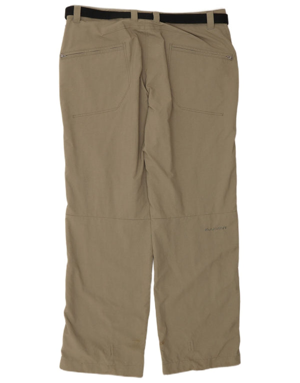 Pantaloni cargo scurti drepti pentru femei MAMMUT UK 18 XL W36 L31 kaki