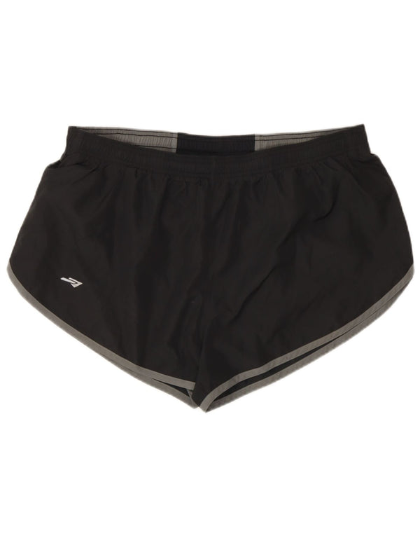 Pantaloni scurți sport pentru bărbați Crane XL, negru, color block