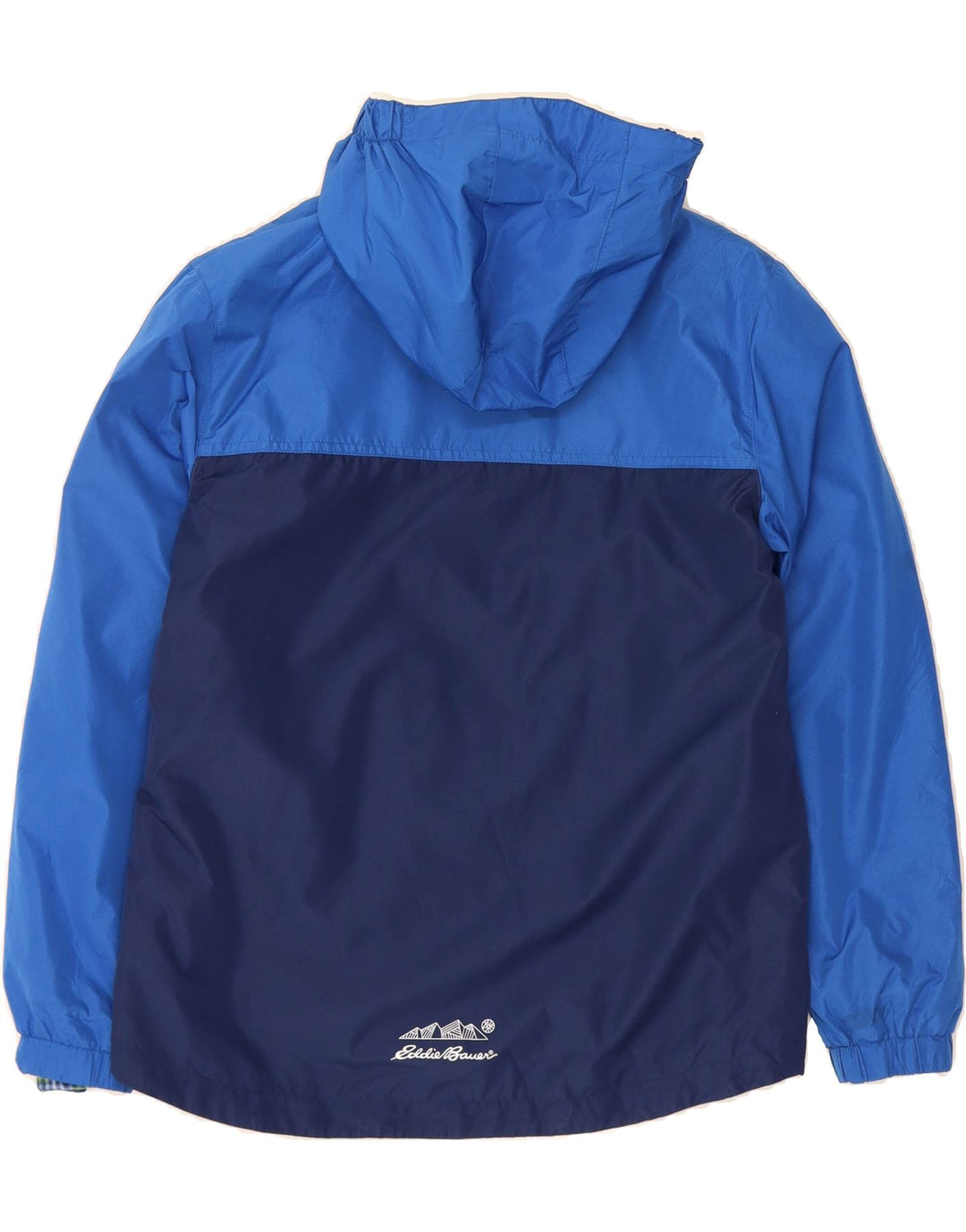 EDDIE BAUER Boys Hooded Windbreaker Jacket 14-15 Years Large Blue Vintage Eddie Bauer and Second-Hand Eddie Bauer from Messina Hembry 