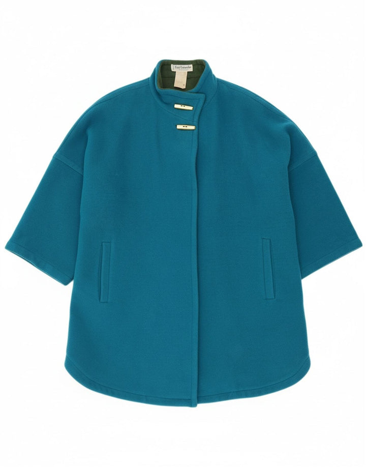 GUY LAROCHE Womens Overcoat UK 8 Small Blue Wool Vintage Guy Laroche and Second-Hand Guy Laroche from Messina Hembry 