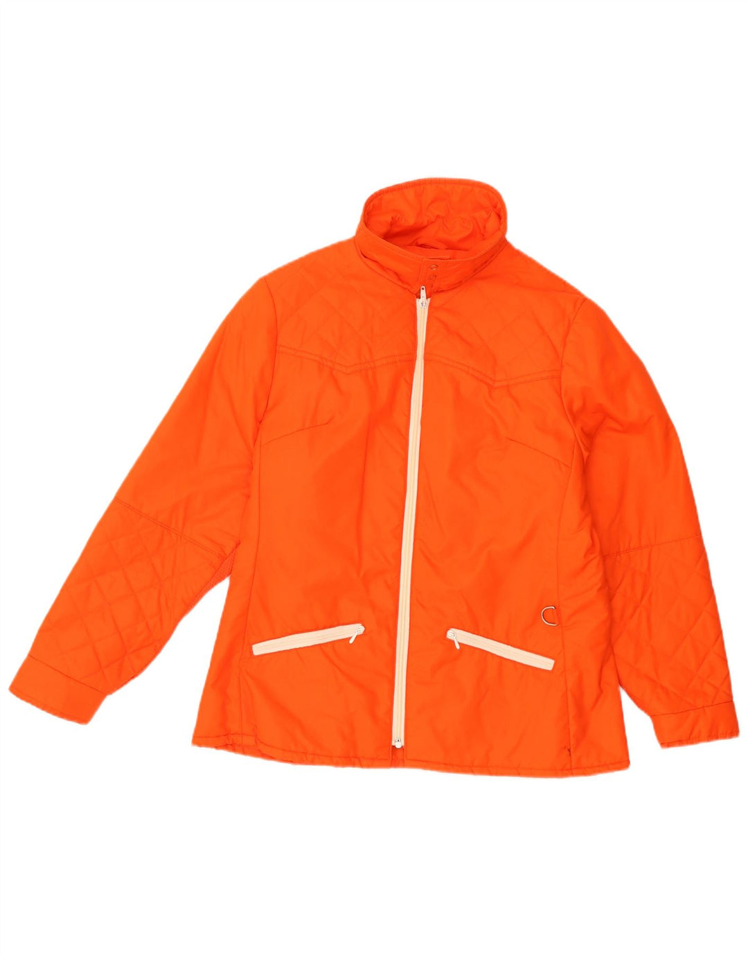 Jachetă matlasată vintage pentru bărbați UK 36 Small Orange