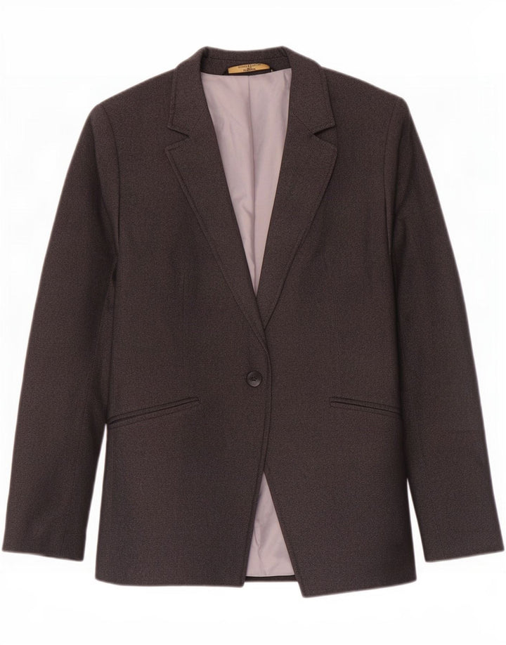 Marks & Spencer pentru femei St. Michael 1 Button Blazer Jacket UK 14 Large Gri