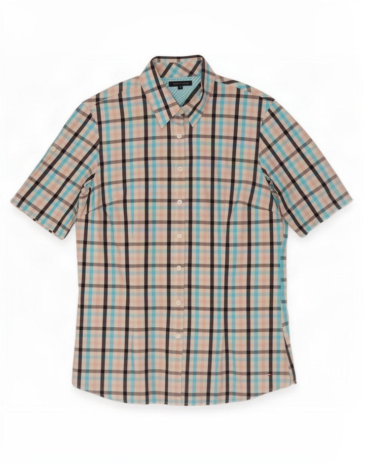 Cămașă cu mânecă scurtă Tommy Hilfiger pentru femei US 8 Medium Multicolor Gingham